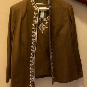 Nice tank top and jacket.